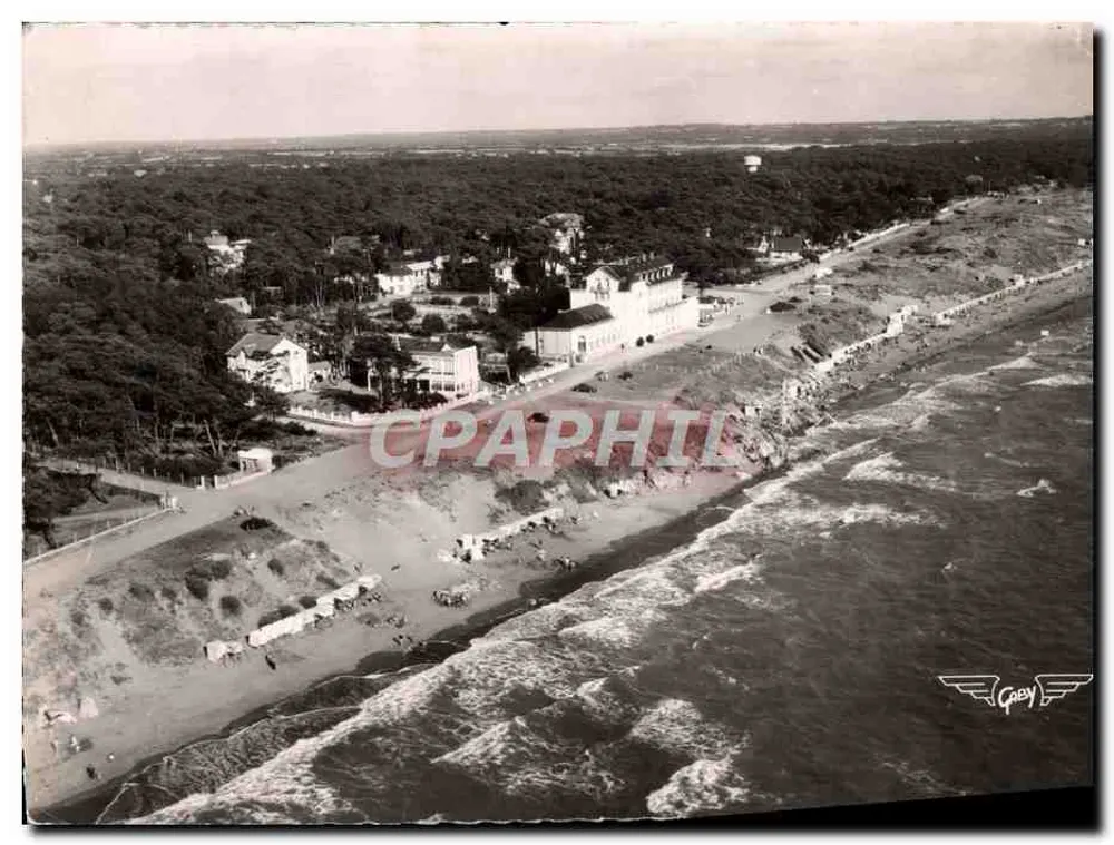 Saint-Brévin-l'Œcéan — Vista aérea da praia e do edifício principal — Editor RAY. DELVERT, Nantes - Frente