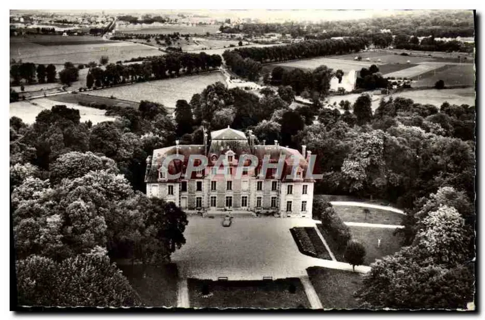 Kasteel van Vresse-sur-Oise — luchtfoto - Voorkant