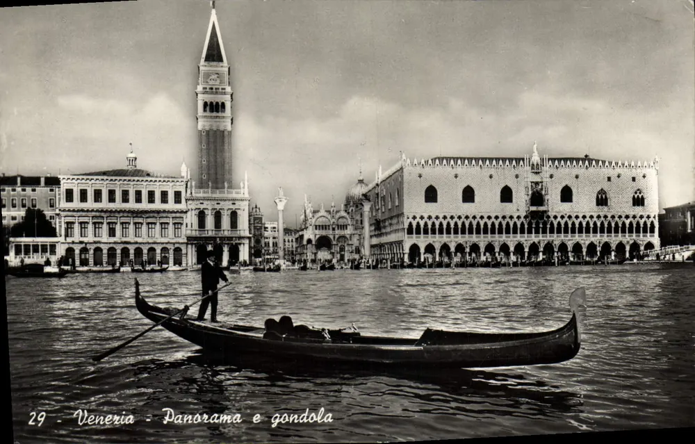 Veneza - Panorama e gôndola - Ediz. Ardo - Rip. Vietata - Frente