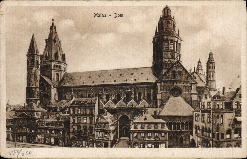 Mainz - Catedral — vista panorâmica — H. Martin, n° 1969/0.50 - Frente