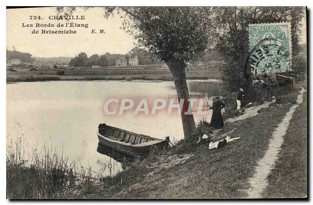 Chaville — Die Ufer des Sees von Brisemiche — E. M. - Vorderseite