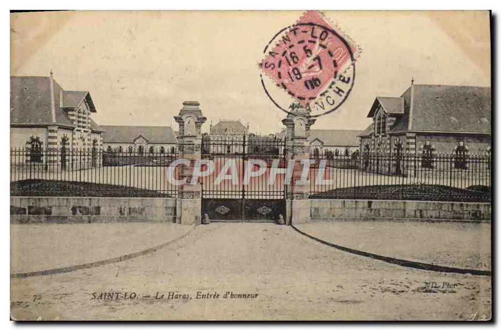 Saint-Lô — Der Haras, Eingang zum Ehrenhof — N.D. Phor, Nr. 72 - Vorderseite