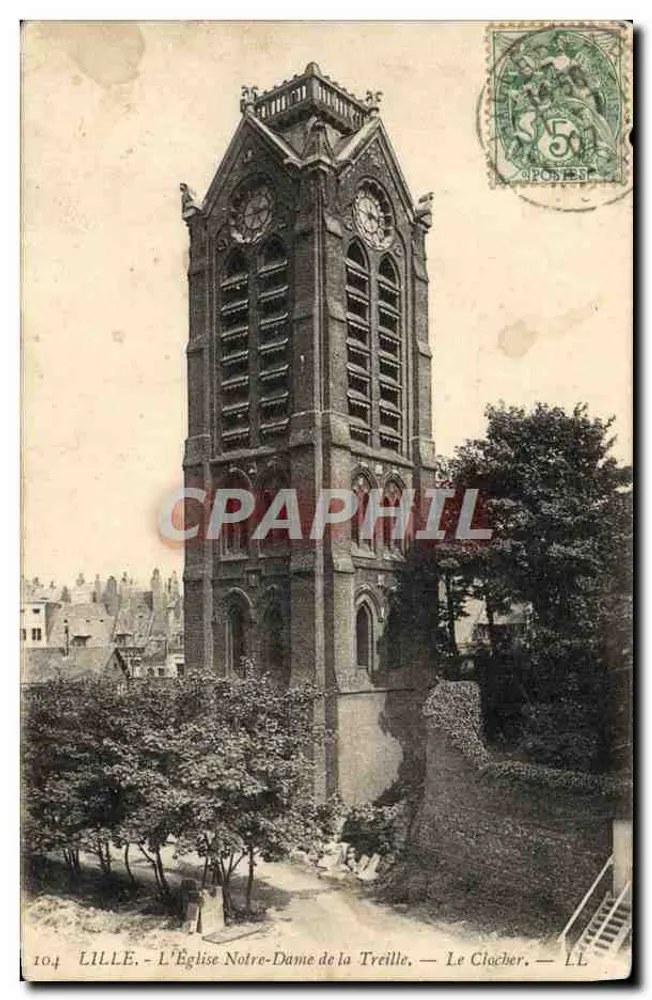 Lille - Kirche Notre-Dame de la Treille - Der Turm - Vorderseite