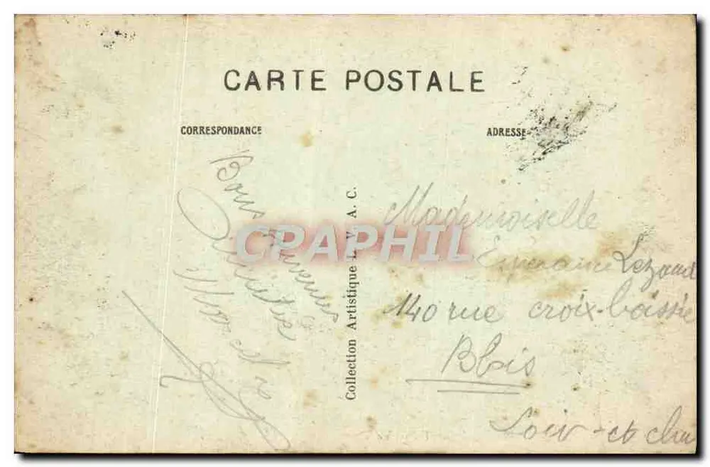 Trooo — Vue générale du Loir — Édit. Gilbert Frères, Vendôme - Verso