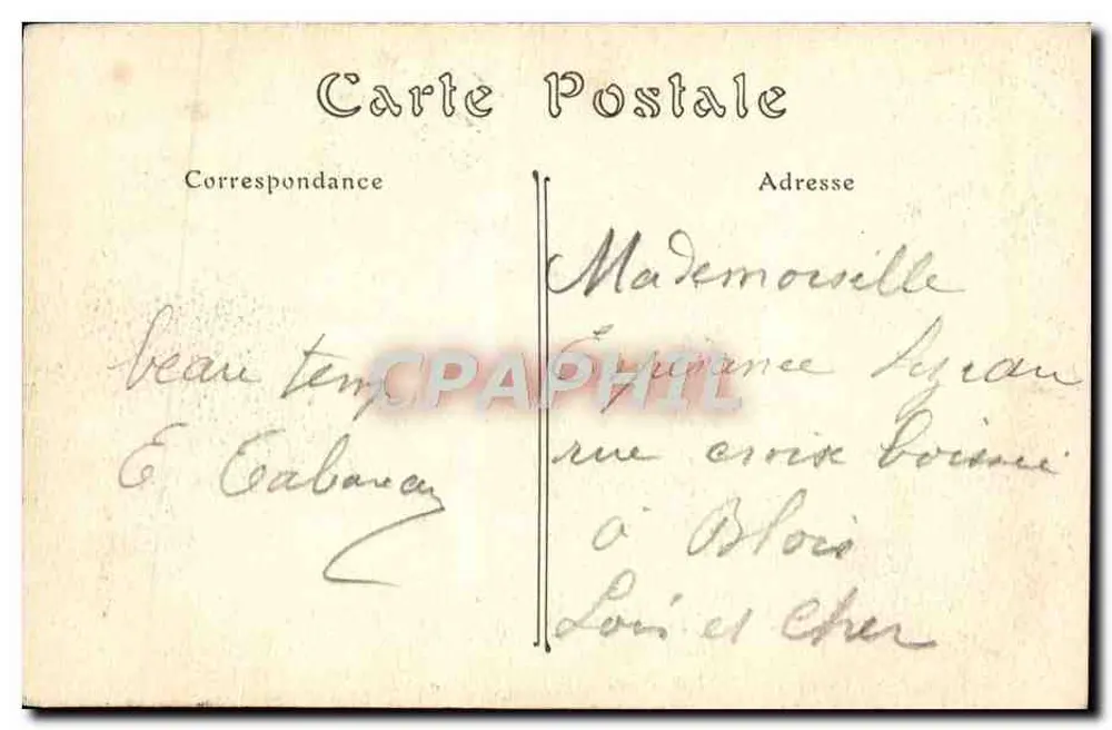 Amboise — Le Château — ND. Phot. — N° 101 - Verso