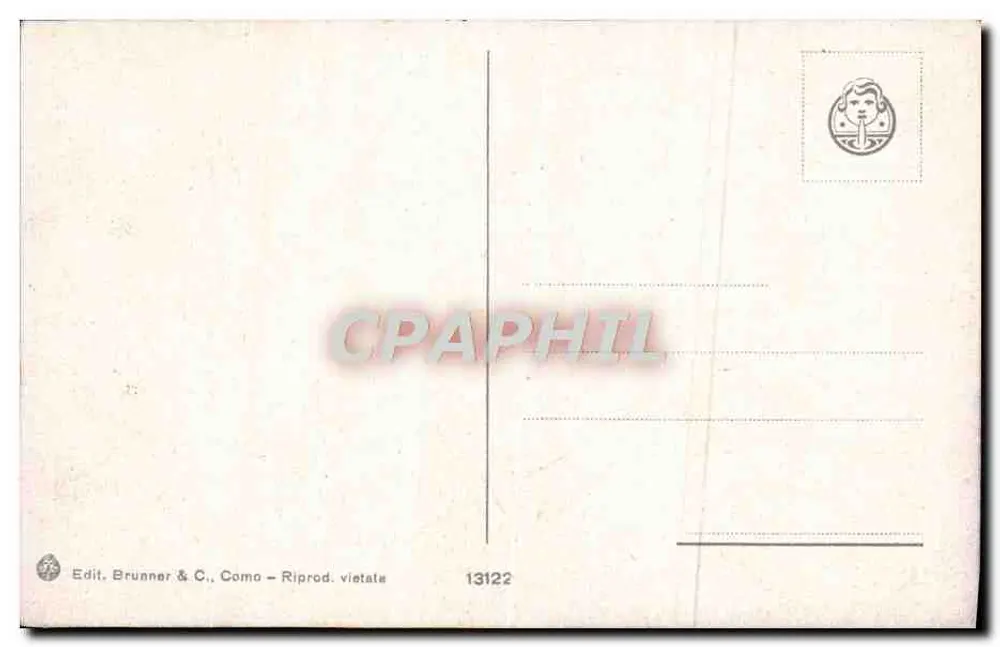 Villa Carlotta (Lago di Como) — Subtropische Vegetation — Edit. Brunner & C., Como, Nr. 13122 - Rückseite