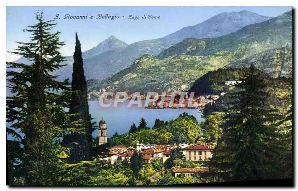 S. Giovanni e Bellagio - Lago di Como — Edif. Brunner & C., Como - Frente