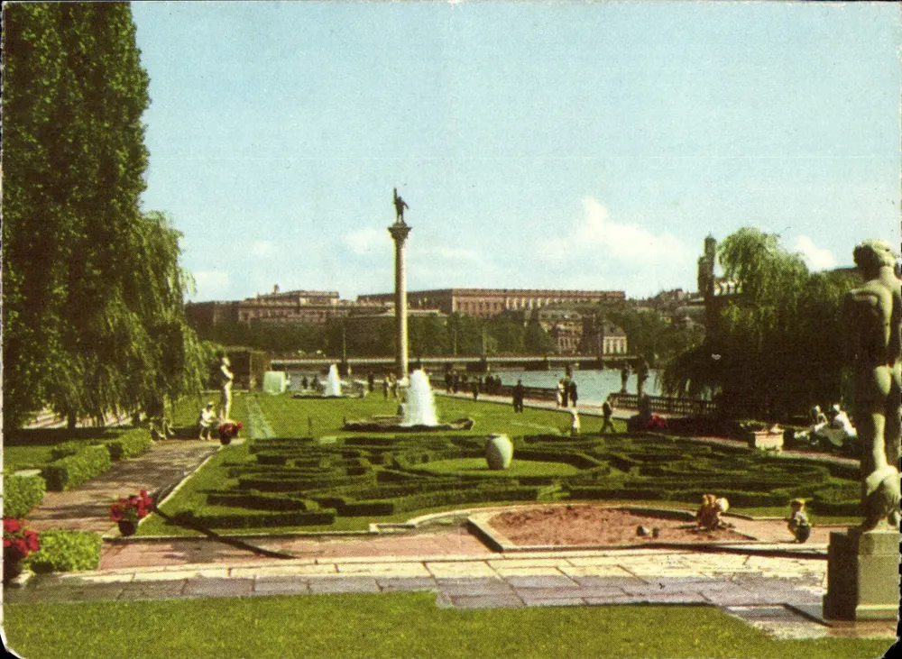 Stockholm - Stadshussträdgården — éditeur Grafisk konst, n° KB 2964 - Vorderseite