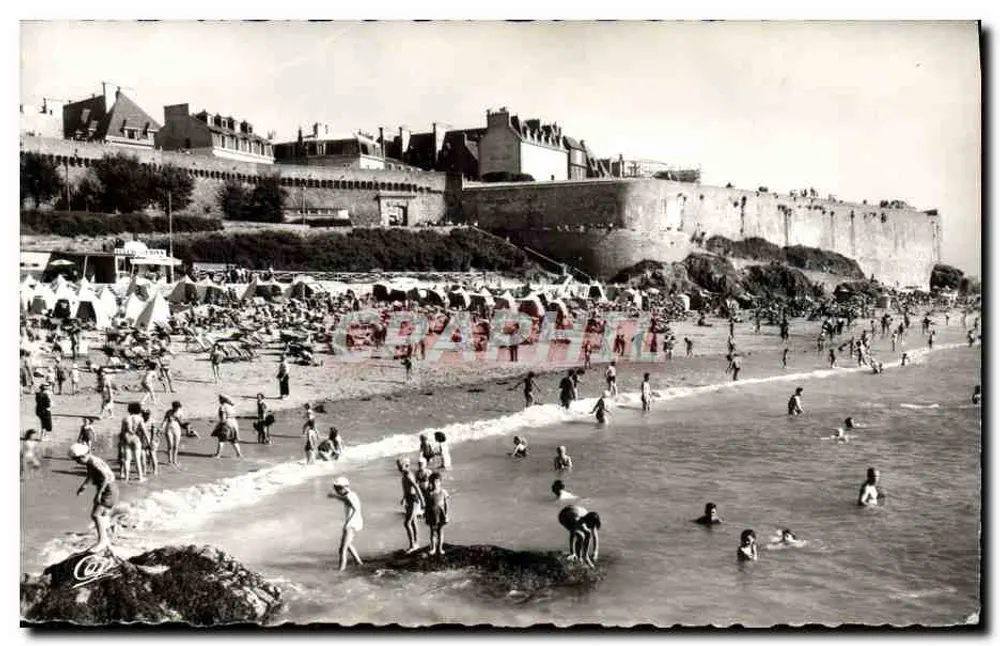 Saint-Malo - Cité Corsaire — Plage de Bonsecours — Graphil - Recto