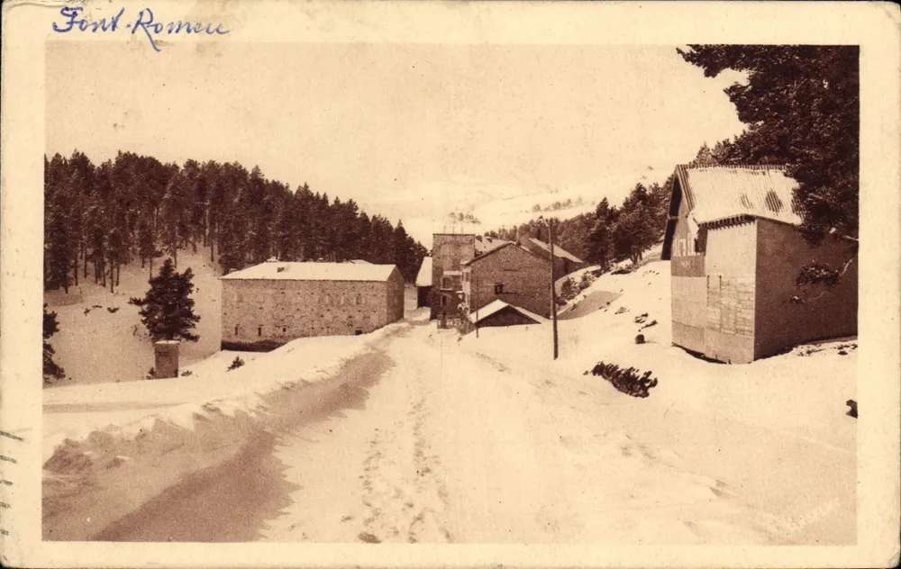 Font-Romeuc — Winterlandschaft mit Schnee — Anonymer Verlag - Vorderseite