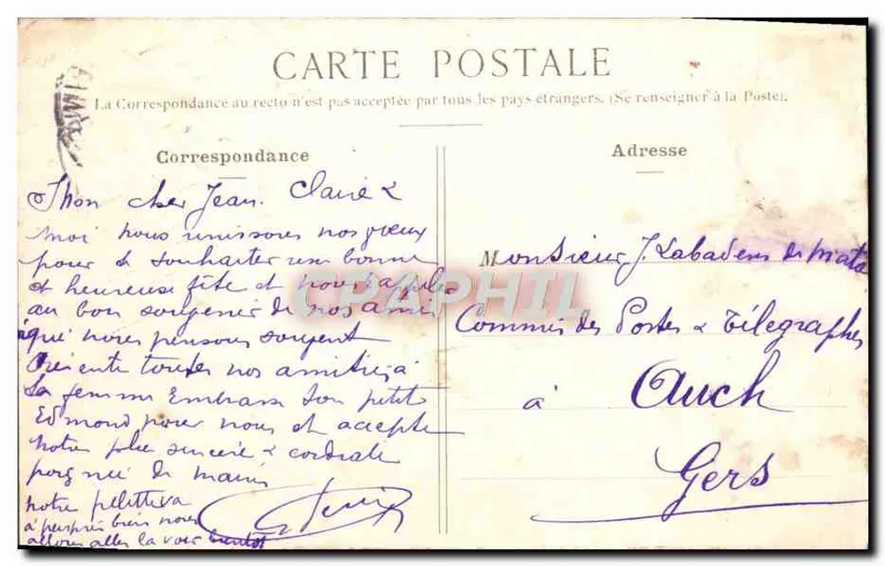 Serres de la Ville de Paris — Boulogne-sur-Seine — P. Marimouse, Paris - Rückseite