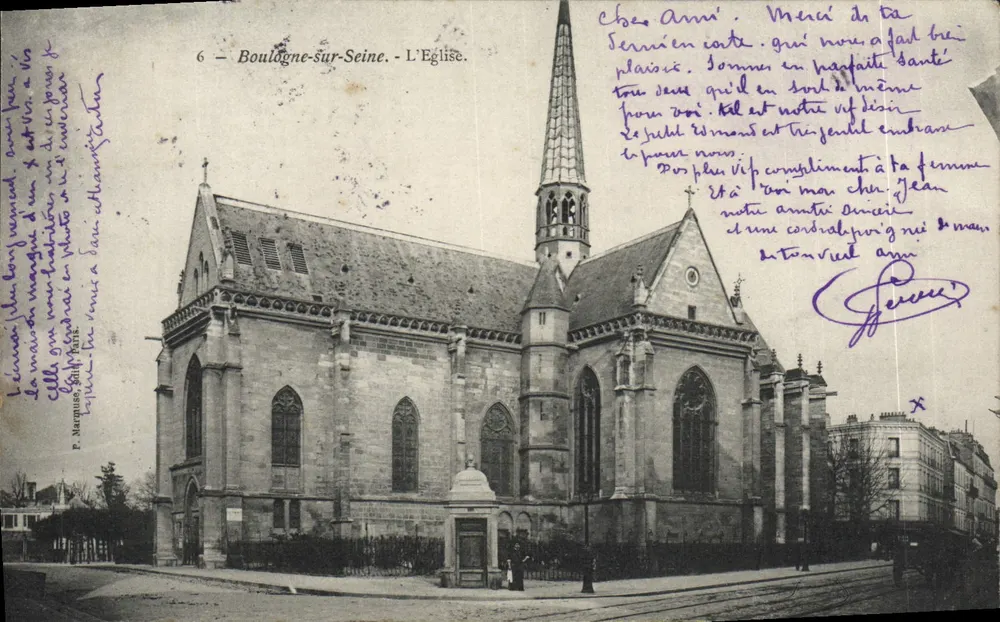 Boulogne-sur-Seine — La Iglesia — P. Margues, n°6 - Anverso