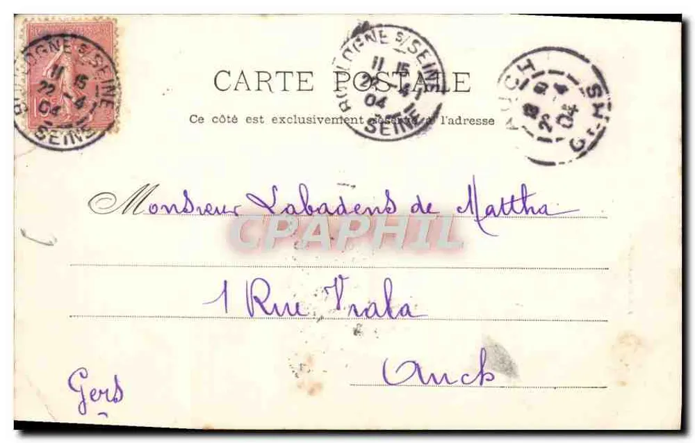 Boulogne-sur-Seine — La Iglesia — P. Margues, n°6 - Reverso