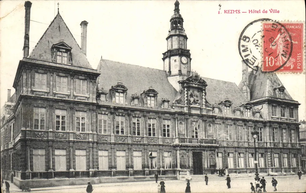 Reims — Hotel de Ville — Editor I. REIMS - Frente