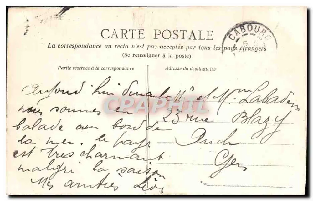 Cabourg — animowana plaża — Kolekcja AD - Rewers