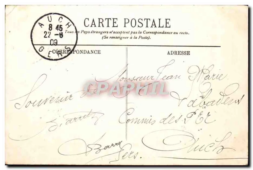 Blarritz — Ansicht vom Leuchtturm-Höhle — LL. — Nr. 208 - Rückseite