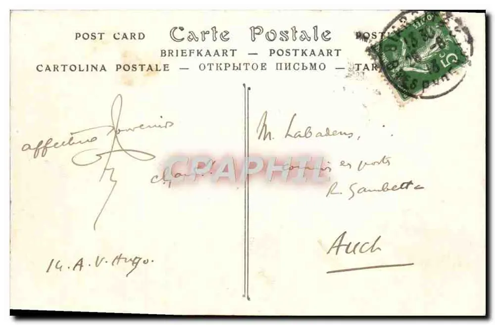 Biarritz — Ansicht des Schlosses der Königin Nathalie — ND Phot. n°428 - Rückseite