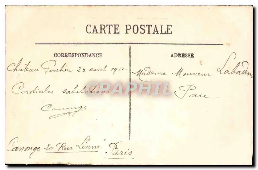 Château-Gaontier — Ansicht des Halage-Ufers — LL - Rückseite