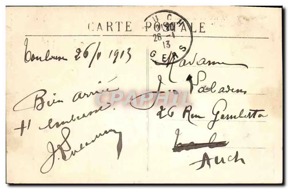 Toulouse — Stazione Matabiau — Editore non visibile, numero di serie non leggibile - Verso