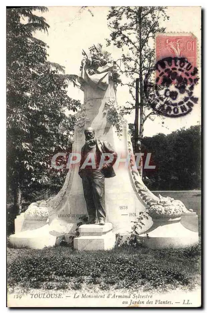 Toulouse — Der Denkmal von Armand Sylvestre im Jardin des Plantes — LL. - Vorderseite