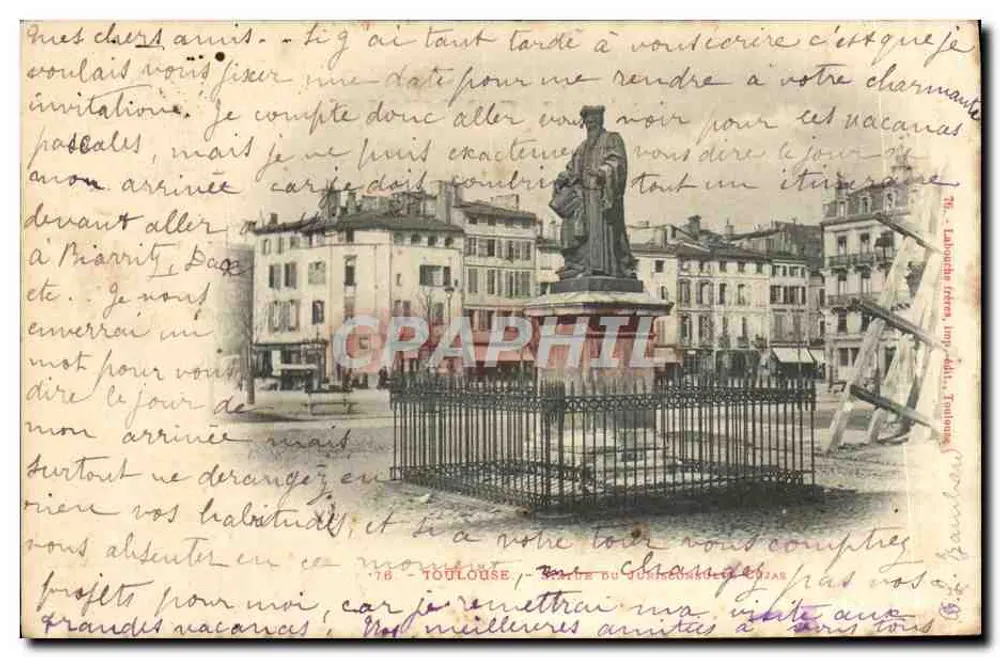 Toulouse — Praça do Jourdan — editor J. L. Toulouse, n°76 - Frente