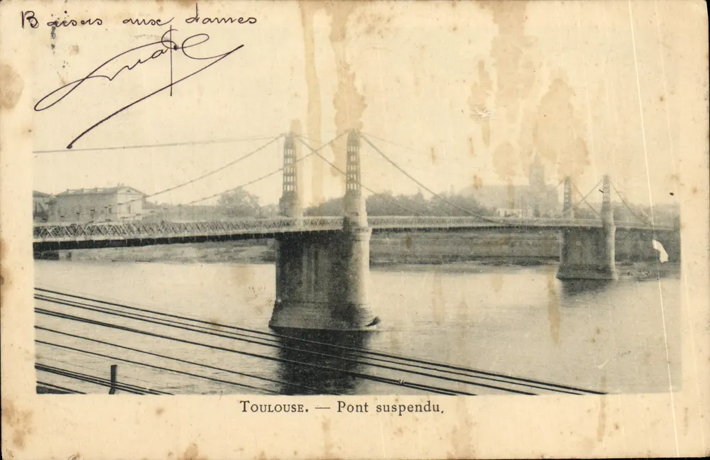 Toulouse — Ponte suspensa - Frente