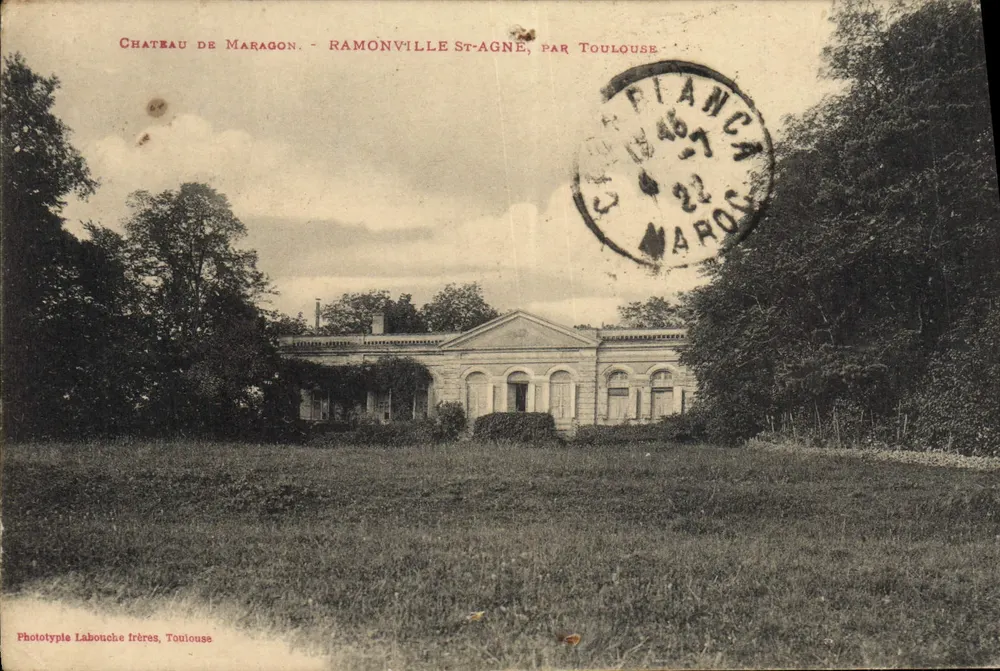 Schloss Maragon — Ramonville-St-Agne, von Toulouse — Phototypie Labouche Frères, Toulouse - Vorderseite