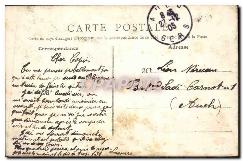 Jardim Real — Toulouse Le Bas — M. B. - Verso