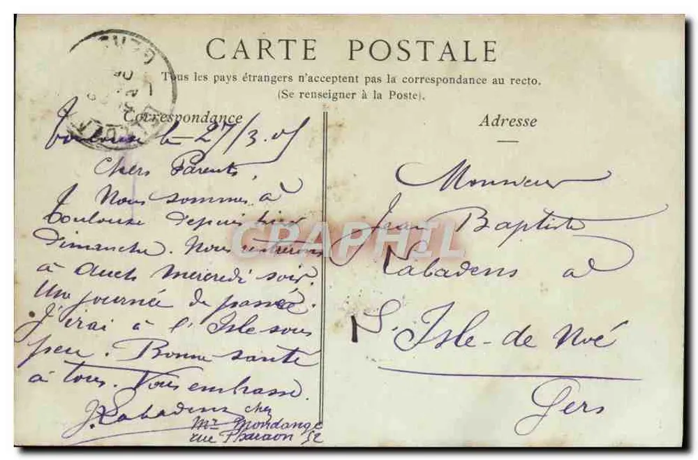Toulouse — O Boulevard de Strasbourg — Collections ND Phot - Verso