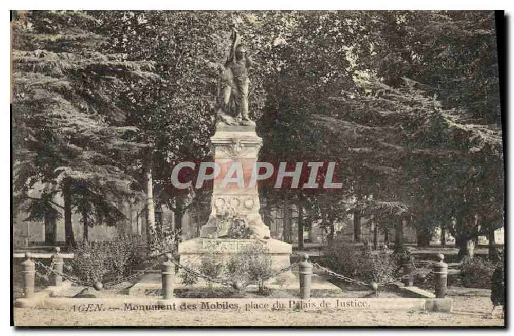 Agen — Denkmal der Mobiles, Place du Palais de Justice - Vorderseite