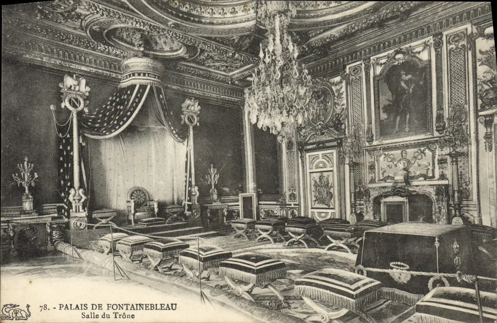 Palast von Fontainebleau — Thronsaal — Verlag unbekannt, Nr. 78 - Vorderseite