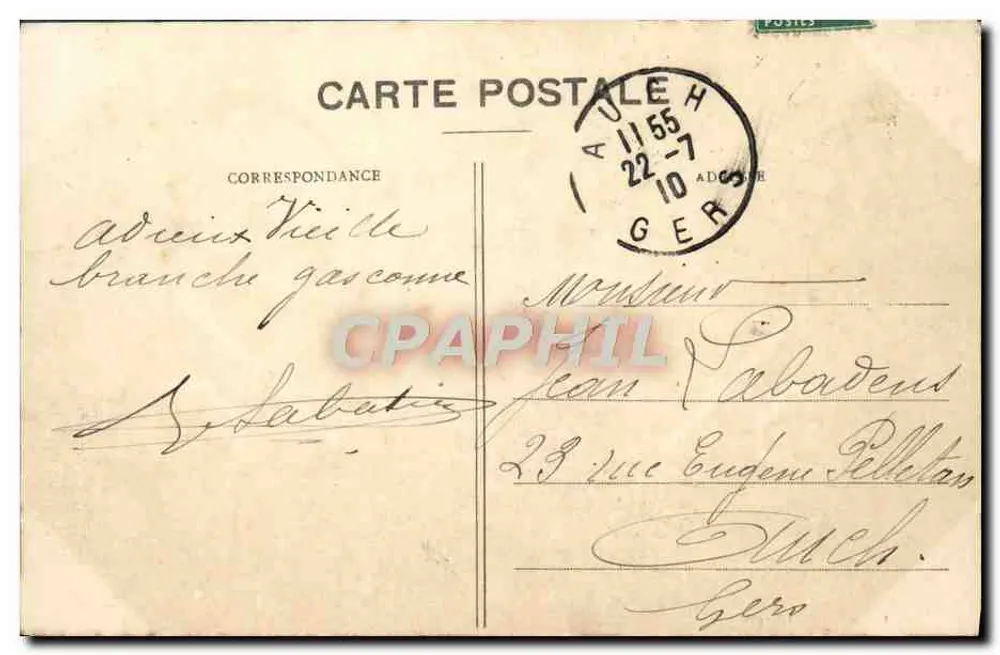 LIMOGES - O Jardim Jourdan — editor Prospéro, número de série não visível - Verso