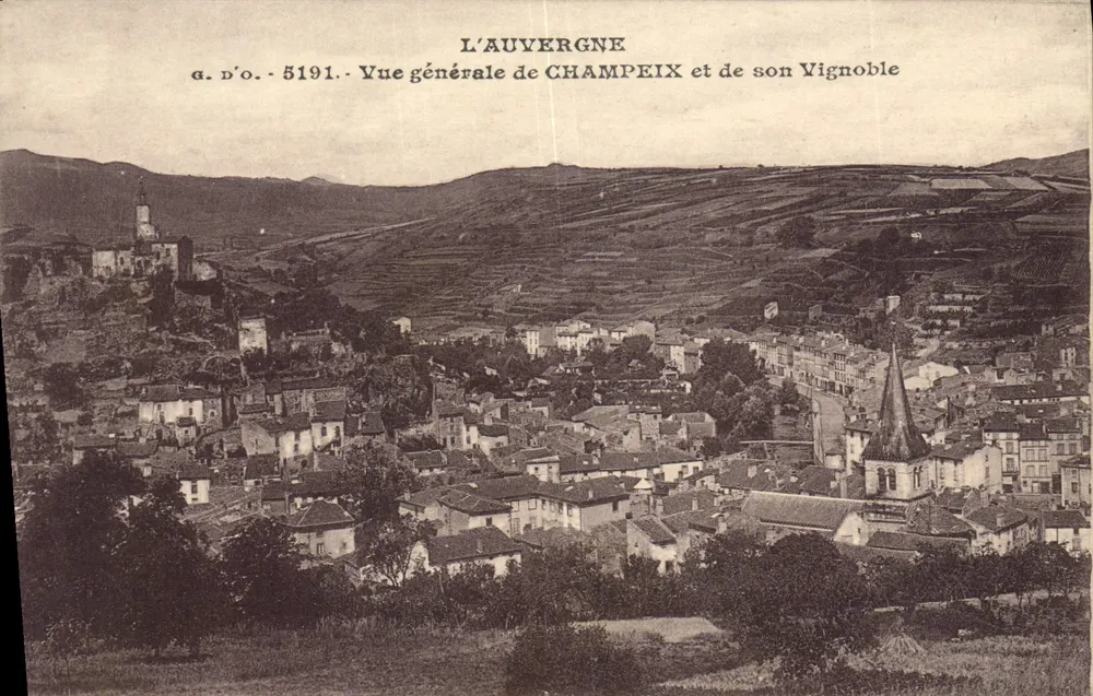 Champeix und sein Weinberg — Auvergne — J. Gouttefange Édit. (n° 5191) - Vorderseite