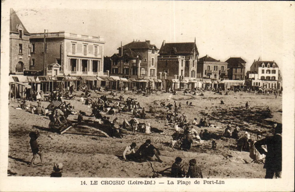 Le Croisic (Loire-Inf.) — A Praia de Port-Lin - Frente