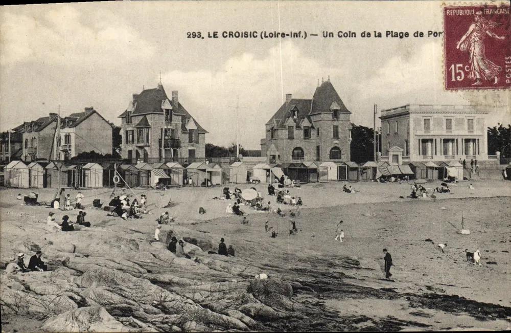Le Croisic (Loire-Inf.) — Ein Stück der Por-Strand — F. Chapeau, Nantes, Nr. 293 - Vorderseite