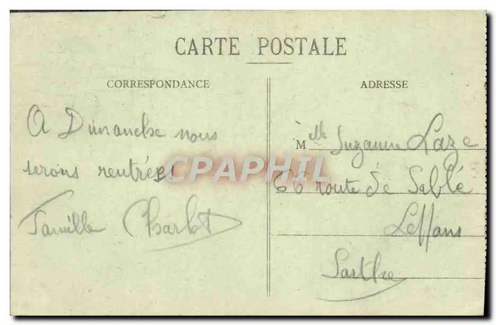 LILLE - A Prefeitura - The Prefecture — editor LS, J. Hautmont, n°7 - Verso