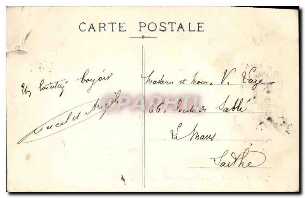 LYON — Statue de Burdeau - Square du Jardin des Plantes und Église du Bon Pasteur — E. R. n°286 - Rückseite