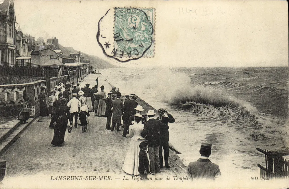 Langrune-sur-Mer — La Digue an einem Sturmtag — ND Phot - Vorderseite
