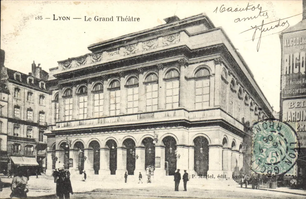 Lione — Il Grande Teatro — P. Martel, edit., Lione - Recto
