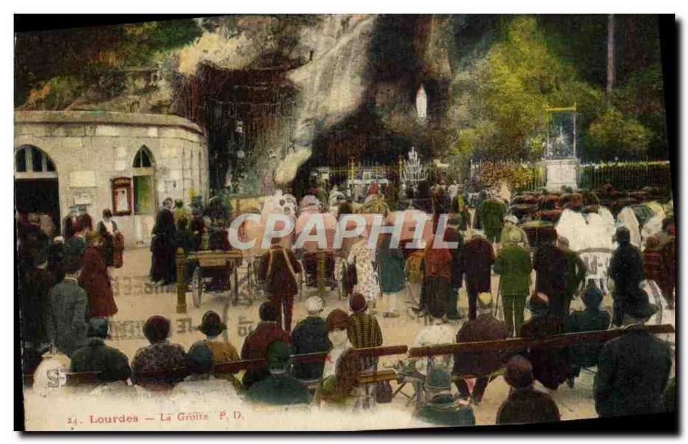Lourdes — A Gruta — P. D. - Frente