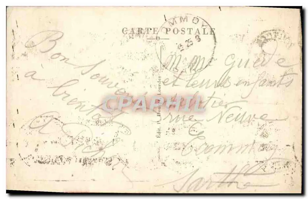 Lourdes — A Gruta — P. D. - Verso