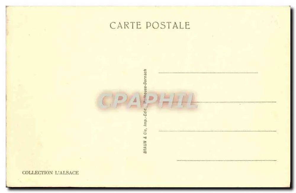 Le Linge — Vista Geral — Coleção L'Alsace, n° 481 - Verso