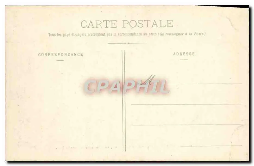 Versailles - Ansicht des Säulenbrunnens, ein Sonntag der großen Fontänen — P.T.D. Paris, n° 110 - Rückseite