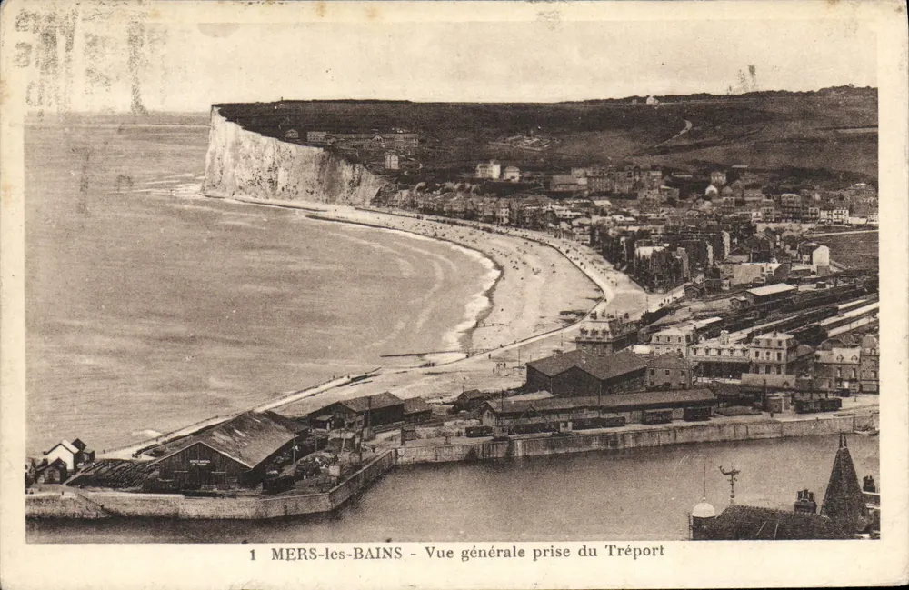 MERS-les-BAINS — Allgemeiner Blick vom Tréport — Édition Bazar de la Plage - Vorderseite