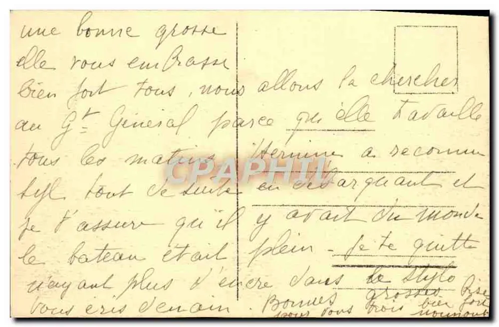 Algier — Ansicht von Bab el Oued und Klinik Maillot — anonymer Verlag, Seriennummer 174 - Rückseite