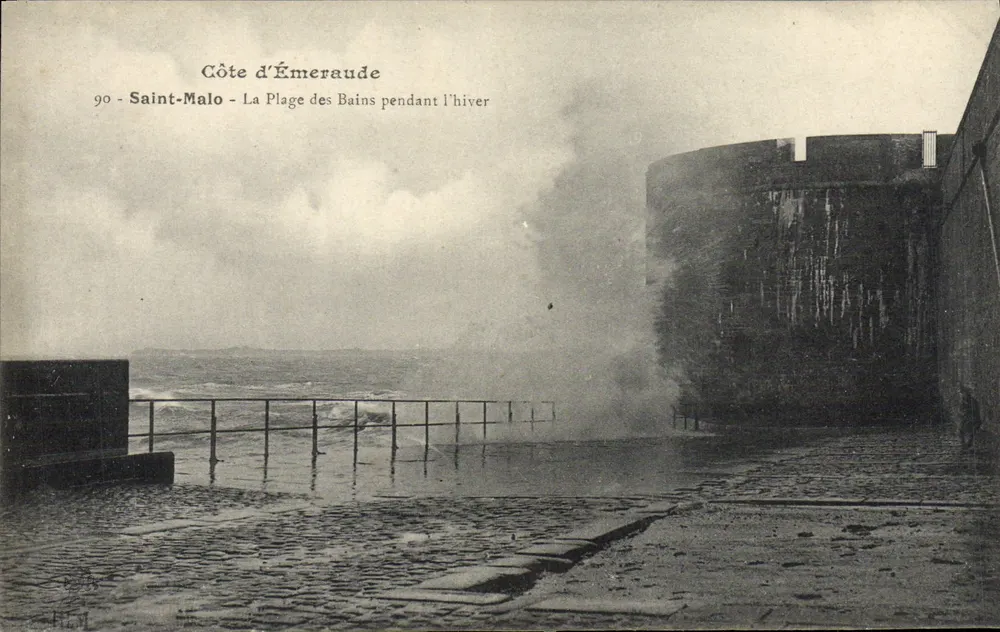 Saint-Malo - La Plage des Bains während des Winters — Côte d'Émeraude, n°90 - Vorderseite