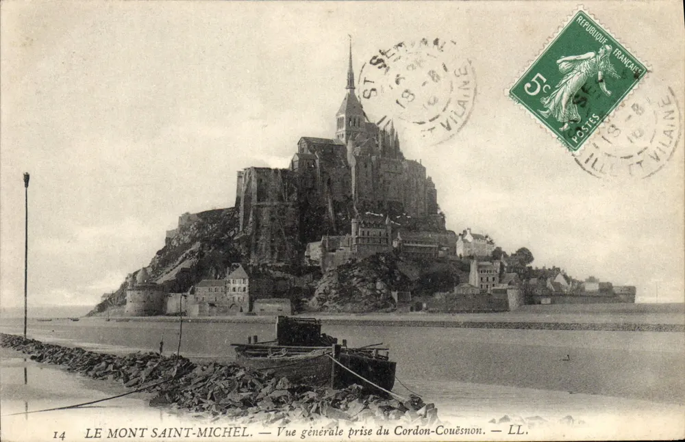 Mont Saint-Michel — Allgemeiner Blick von Cordon-Couësnon — LL. - Vorderseite
