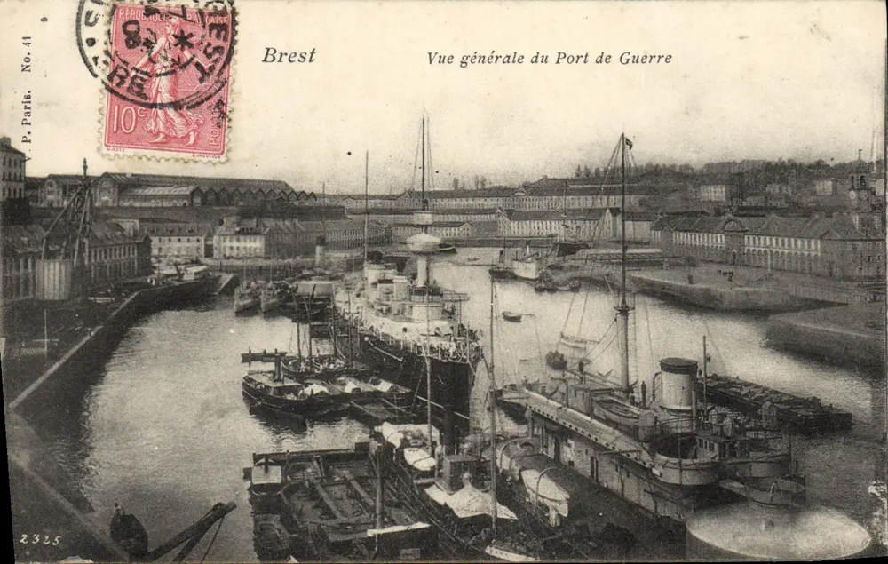 Brest — Allgemeiner Blick auf den Kriegshafen — P. Paris, Nr. 41 - Vorderseite
