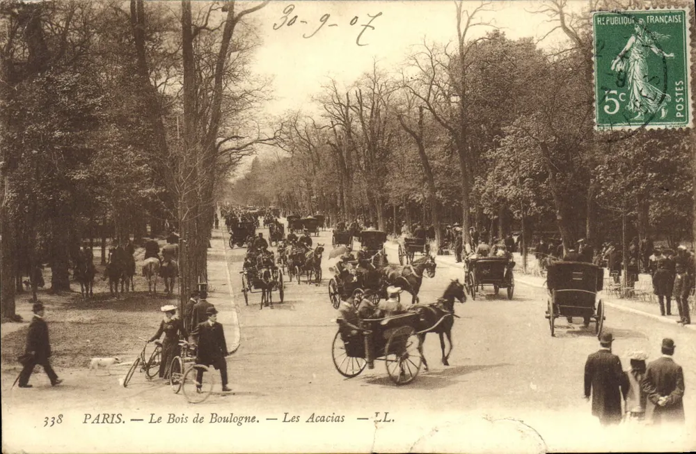 PARIS — Le Bois de Boulogne — Les Acacias — LL. — n° 338 - Vorderseite