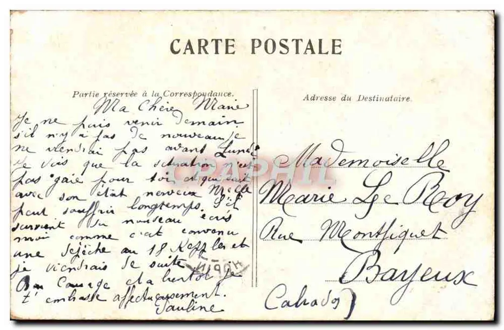 Paris — Gare Saint-Lazare — Editor Chôpin, n° 10 - Verso